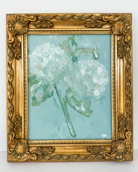''Soft Blooms'' 8x10 Oil on Paper, Framed