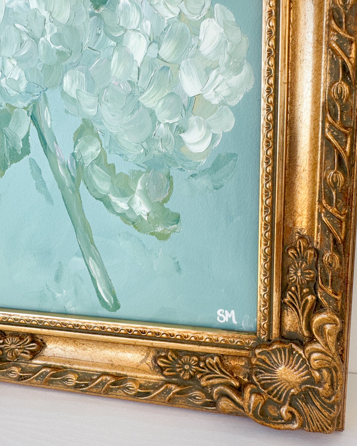 ''Soft Blooms'' 8x10 Oil on Paper, Framed