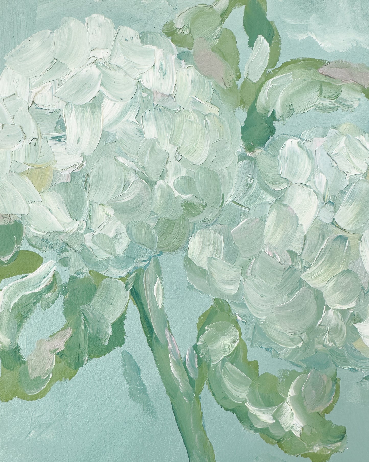 ''Soft Blooms'' 8x10 Oil on Paper, Framed