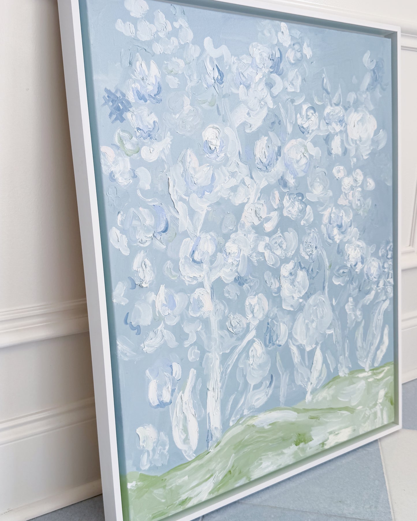 "Stillness in Chaos" 24x30 Oil on Canvas, Framed