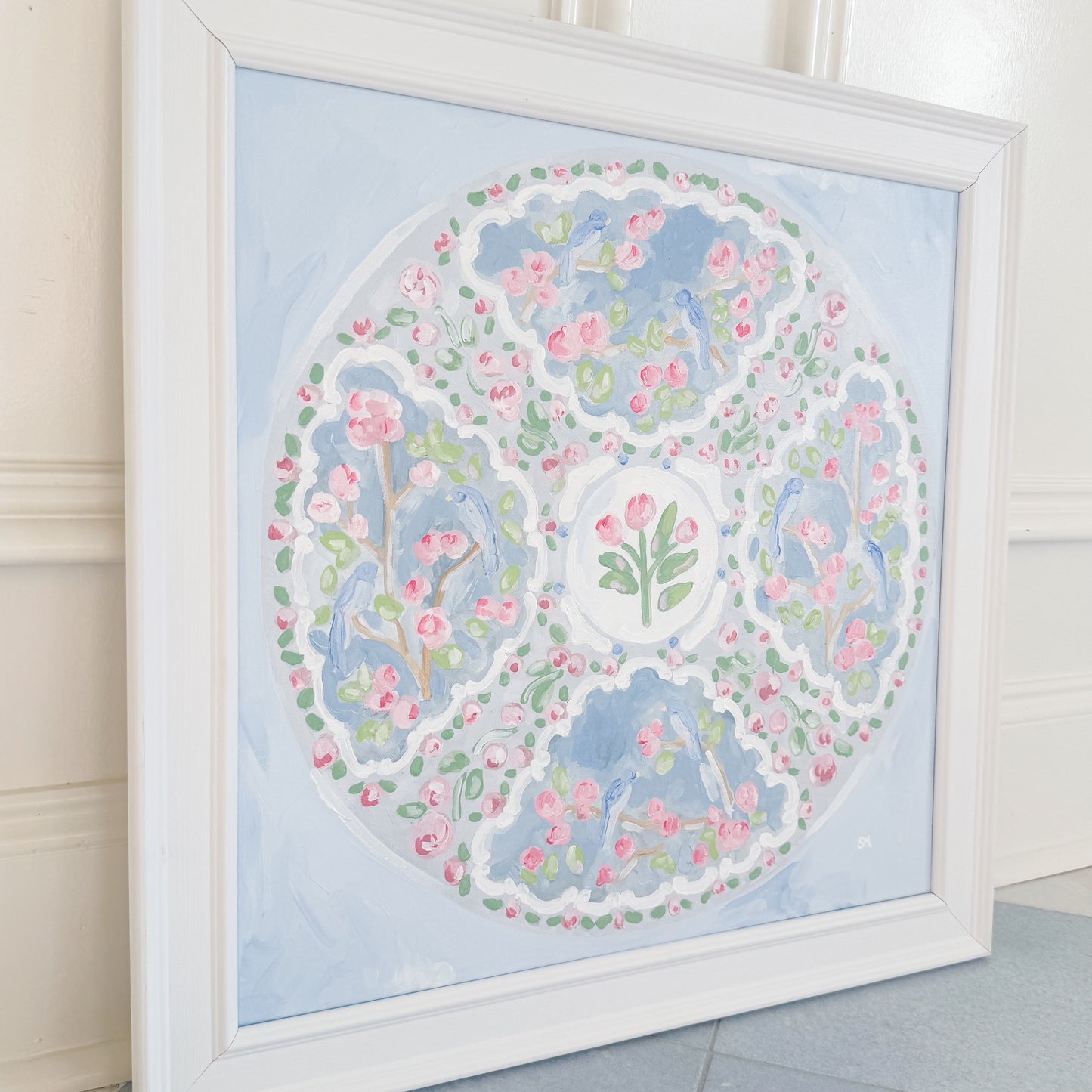 "Treasured Heirloom" 20x20 Acrylic on Canvas, Framed