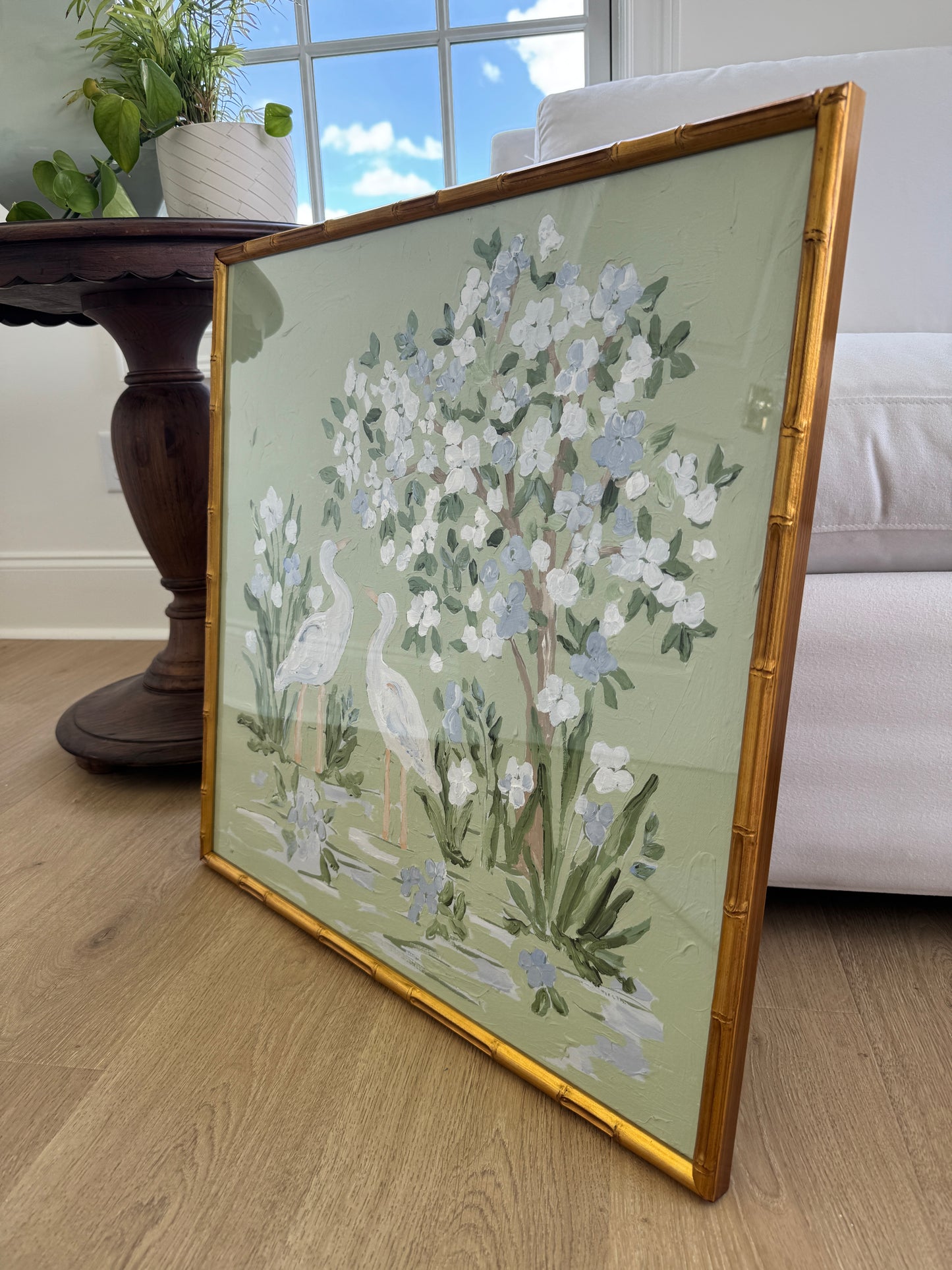 "Sweet Nothing" Acrylic on Loose Canvas, Framed
