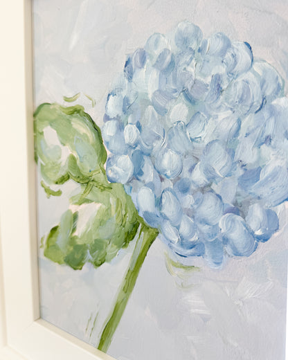 ''Floating Blue Hue'' 9x12 Oil on Paper, Framed