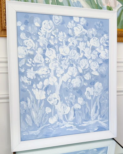 "Blue and Beautiful" 22x28 Oil on Canvas, Framed