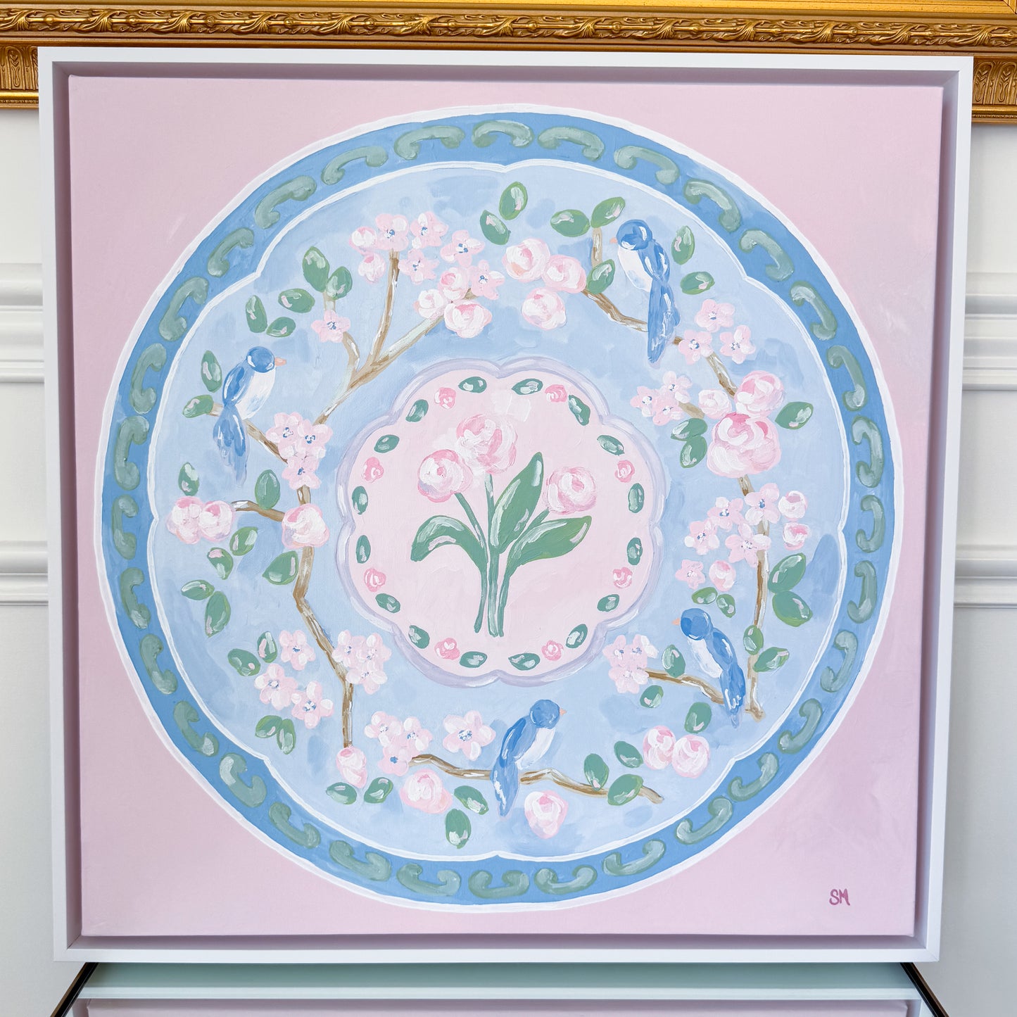 "Pretty Pieces" 24x24 Acrylic on Canvas, Framed