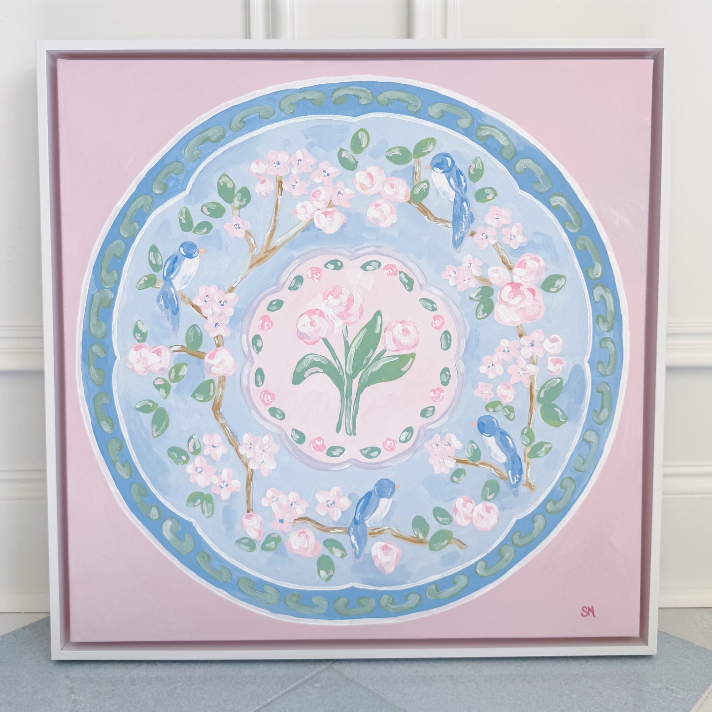 "Pretty Pieces" 24x24 Acrylic on Canvas, Framed