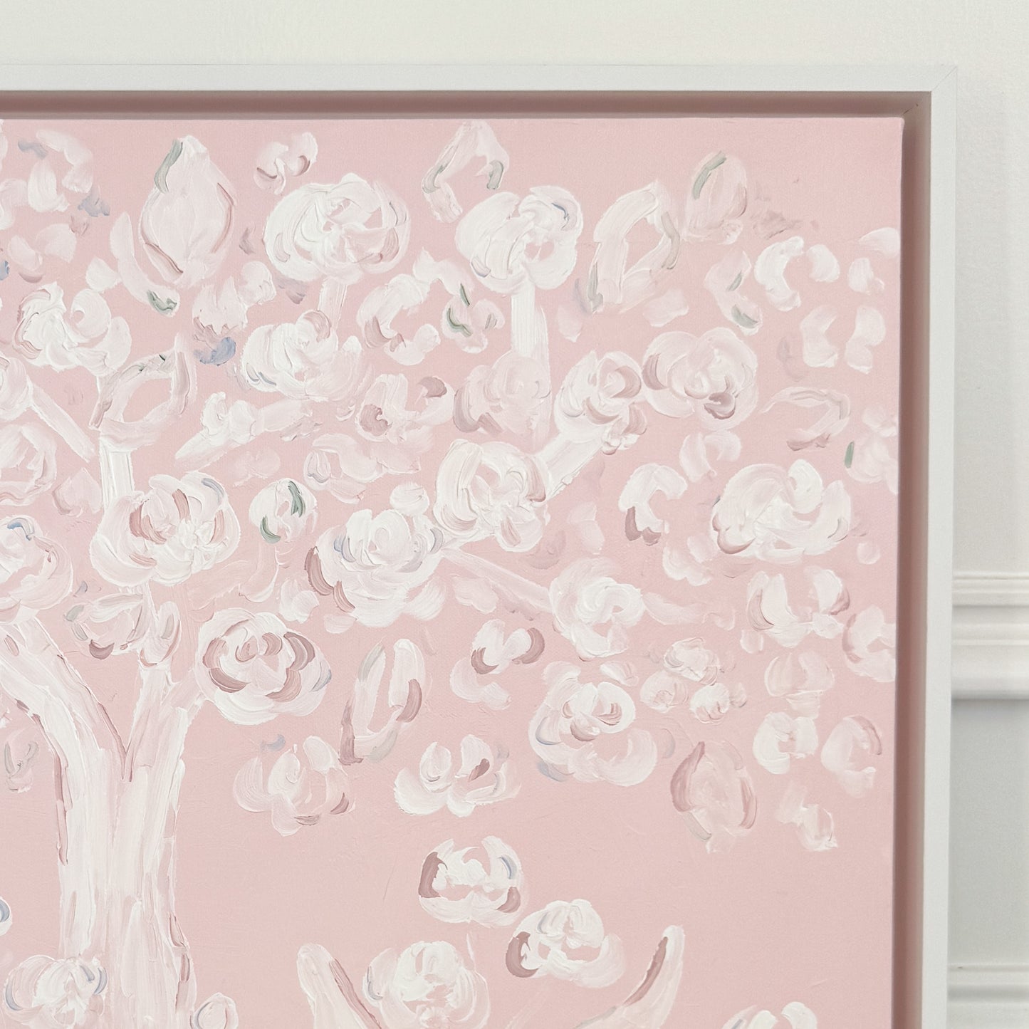 "Pretty in Pink" 20x20 Oil on Canvas, Framed