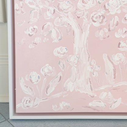 "Pretty in Pink" 20x20 Oil on Canvas, Framed