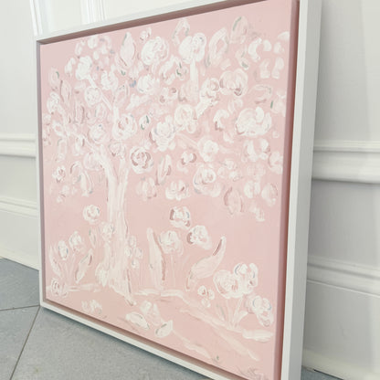 "Pretty in Pink" 20x20 Oil on Canvas, Framed