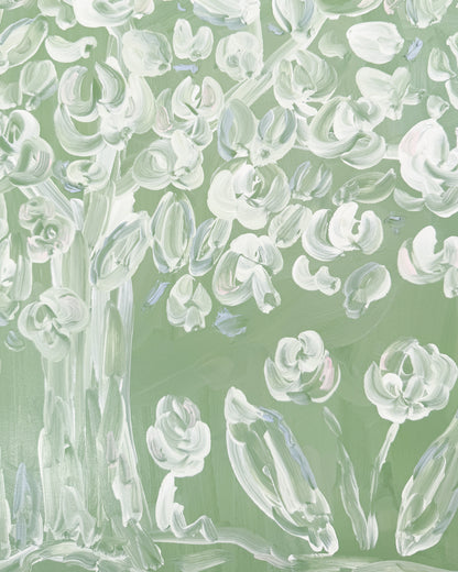 "Gorgeous Green" 16x20 Oil on Canvas, Framed