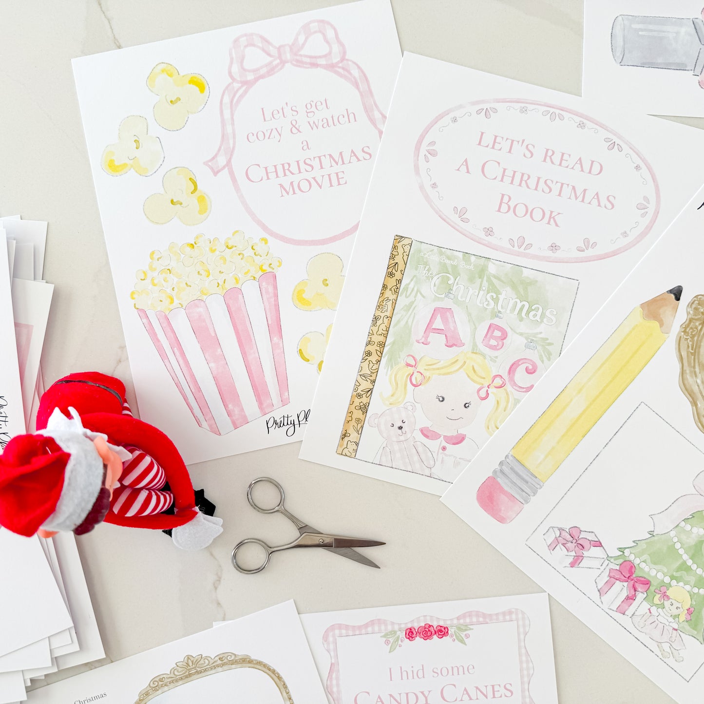 Pink Elf Kit: 25 Days PRINTED & SHIPPED!